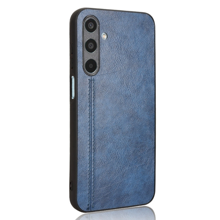 For Samsung Galaxy M35 Cow Pattern Sewing Card Bag Phone Case