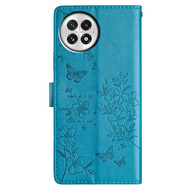 For OnePlus 13 Butterflies and Flowers Leather Phone Case