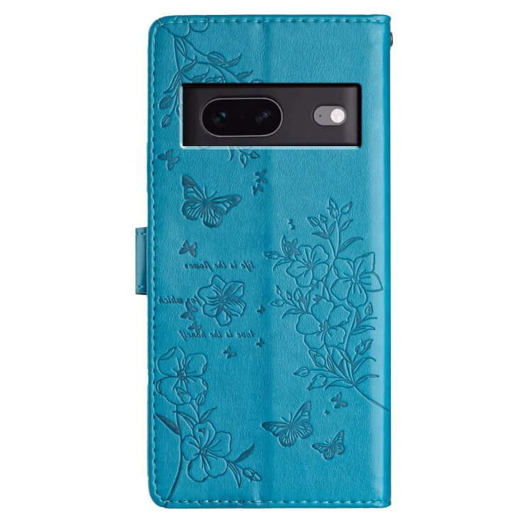 For Google Pixel 6 Pro Butterflies and Flowers Leather Phone Case