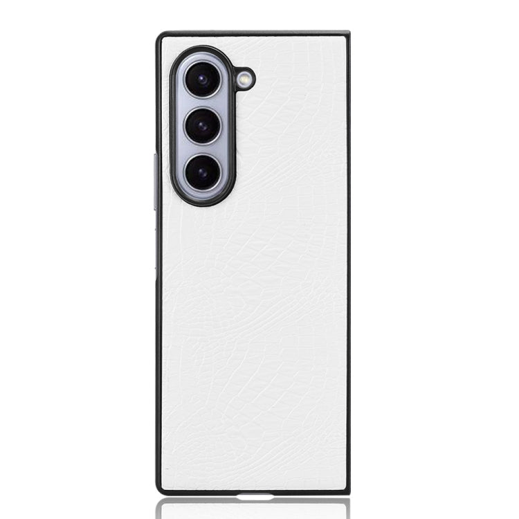 For Samsung Galaxy Z Fold6 Crocodile Texture Back Cover Phone Case