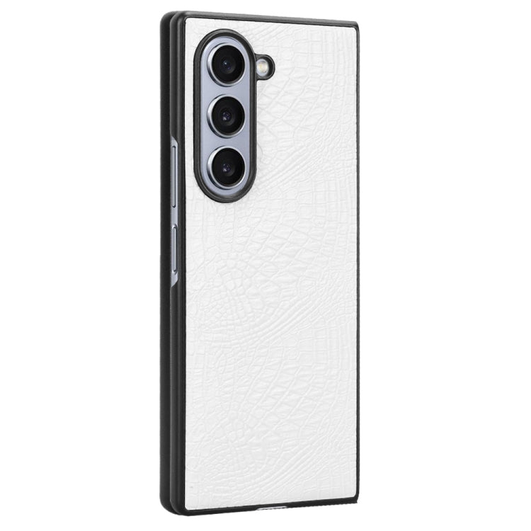 For Samsung Galaxy Z Fold6 Crocodile Texture Back Cover Phone Case