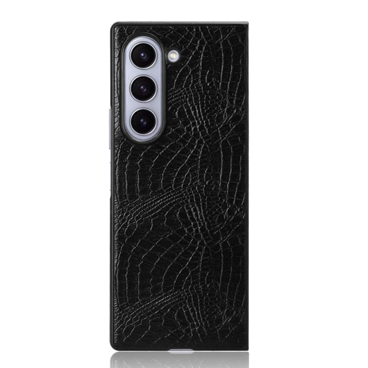 For Samsung Galaxy Z Fold6 Crocodile Texture Back Cover Phone Case