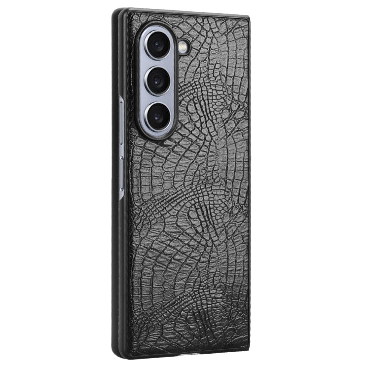 For Samsung Galaxy Z Fold6 Crocodile Texture Back Cover Phone Case