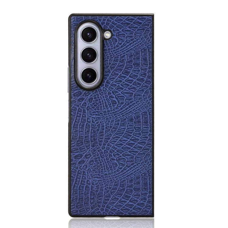 For Samsung Galaxy Z Fold6 Crocodile Texture Back Cover Phone Case