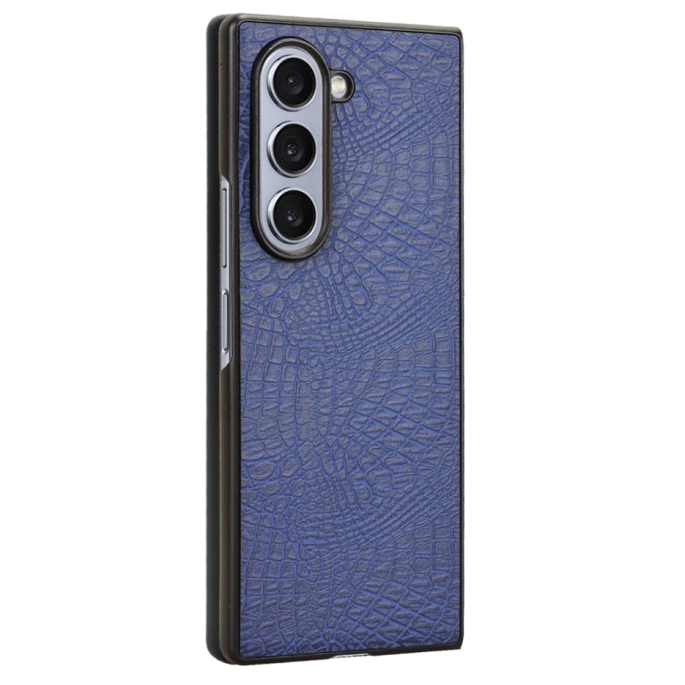 For Samsung Galaxy Z Fold6 Crocodile Texture Back Cover Phone Case