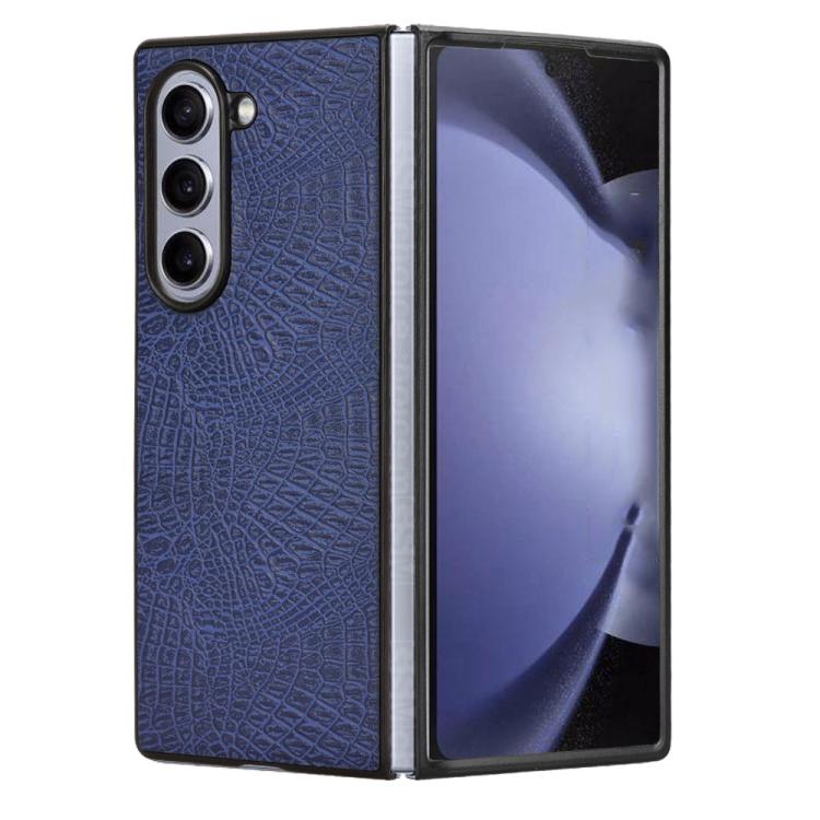 For Samsung Galaxy Z Fold6 Crocodile Texture Back Cover Phone Case