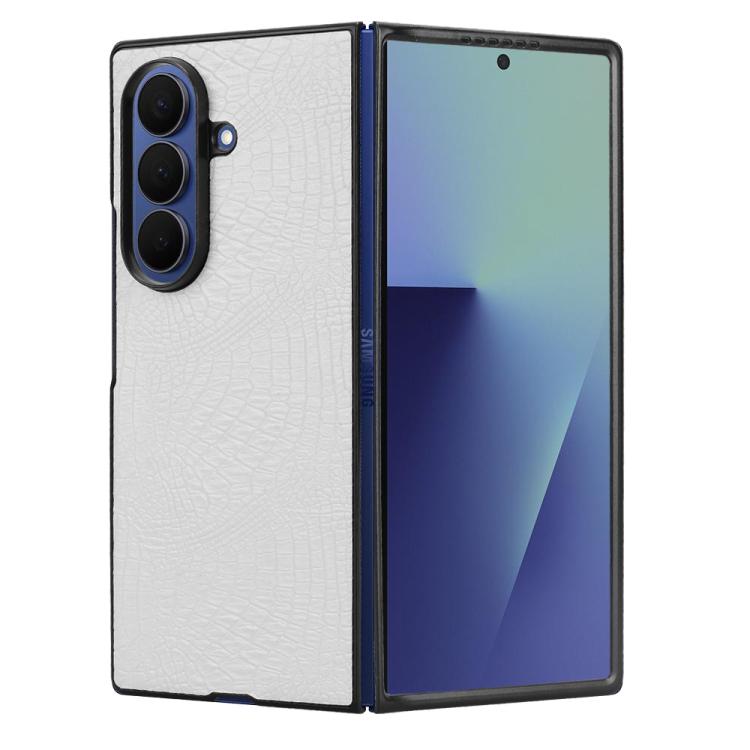 For Samsung Galaxy Z Fold7 5G Crocodile Texture Back Cover Phone Case