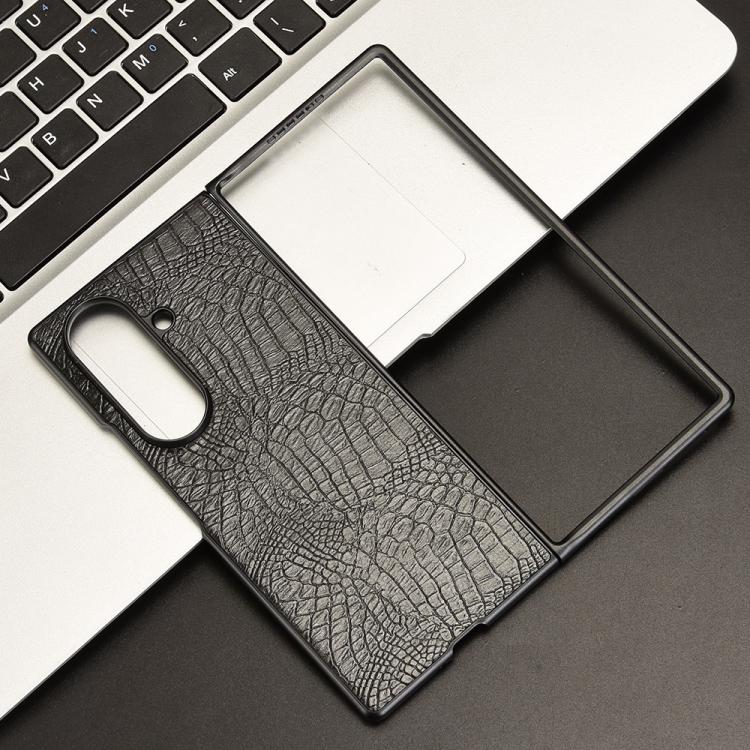 For Samsung Galaxy Z Fold7 5G Crocodile Texture Back Cover Phone Case