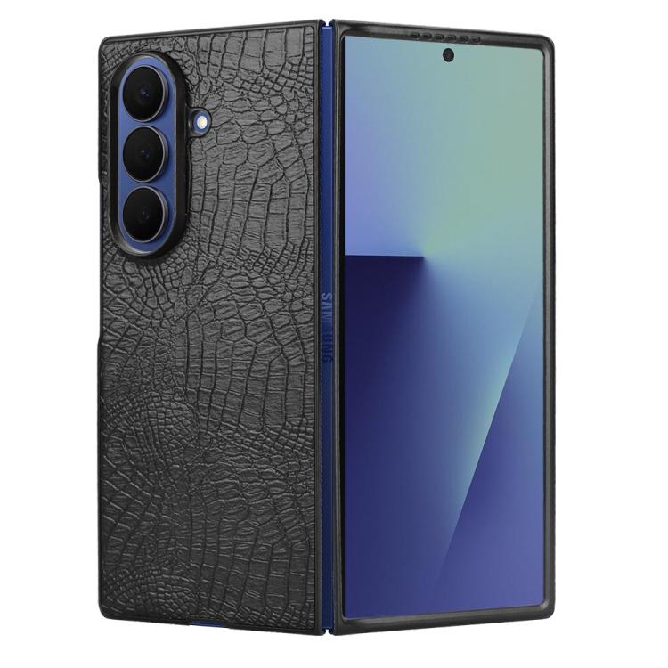 For Samsung Galaxy Z Fold7 5G Crocodile Texture Back Cover Phone Case
