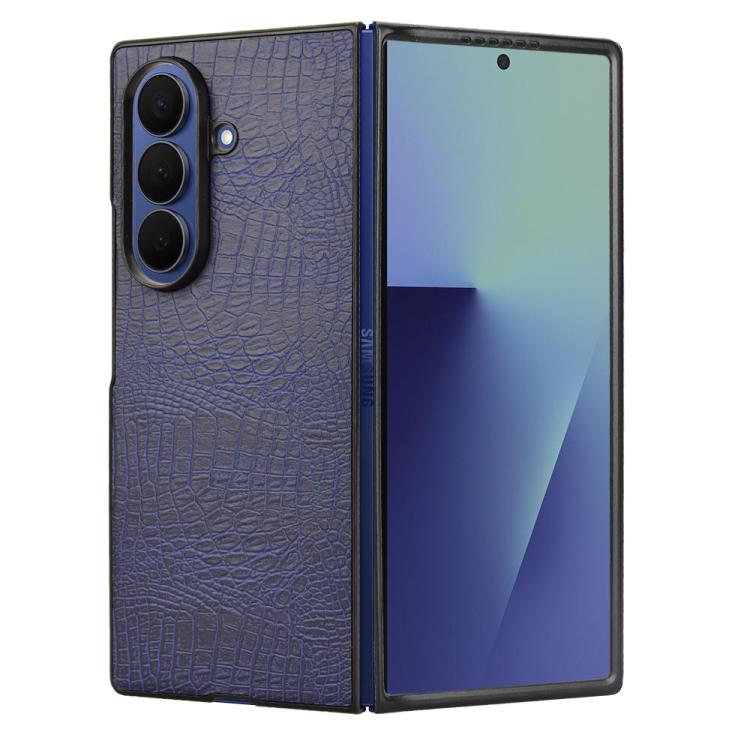For Samsung Galaxy Z Fold7 5G Crocodile Texture Back Cover Phone Case