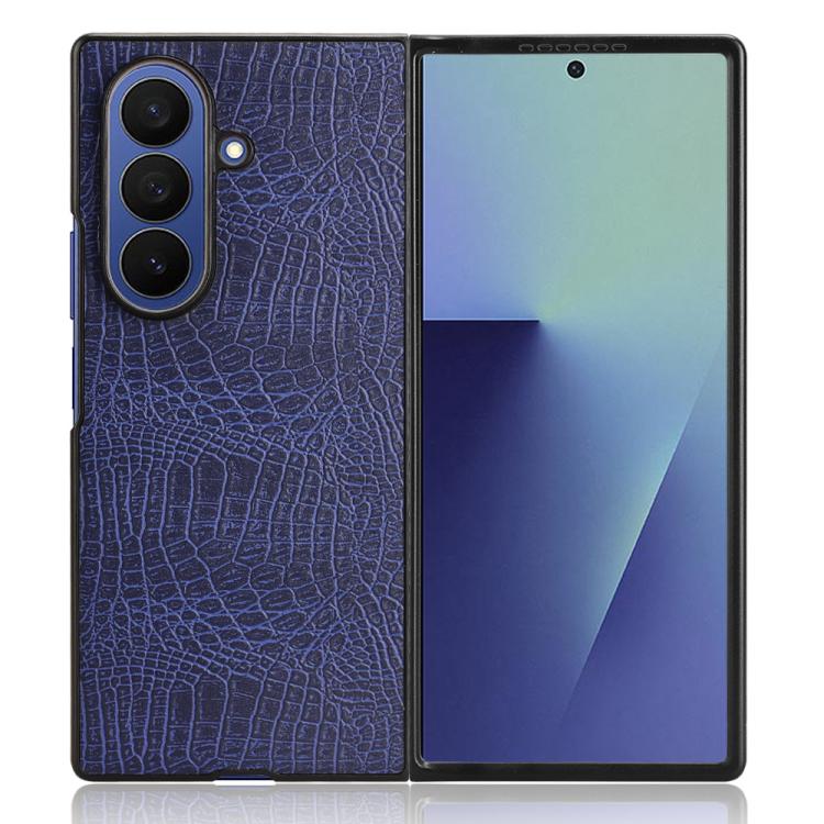 For Samsung Galaxy Z Fold7 5G Crocodile Texture Back Cover Phone Case