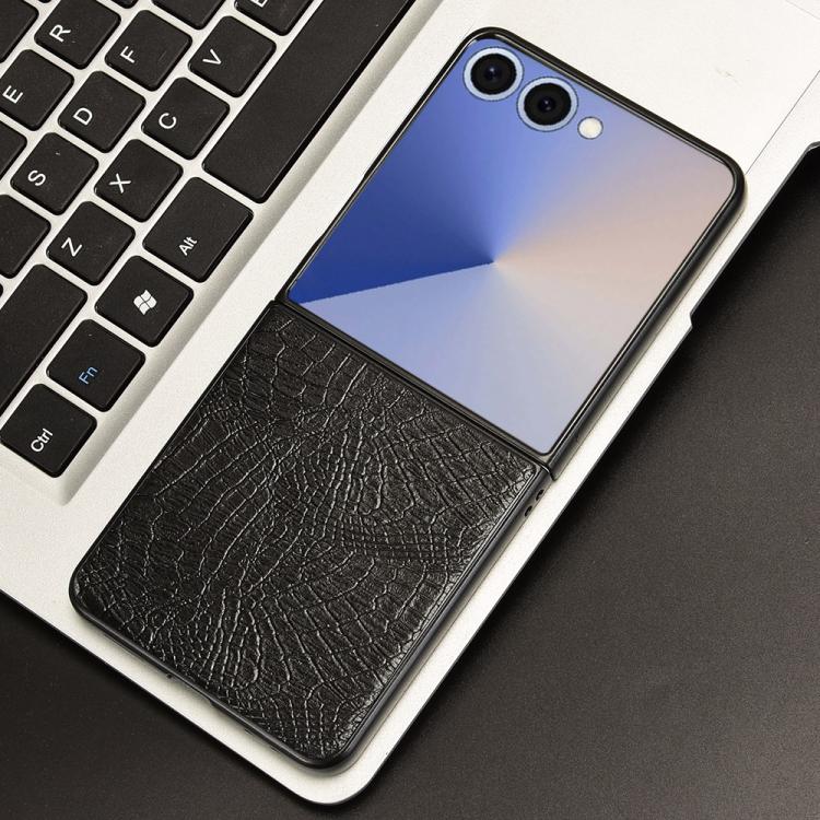For Samsung Galaxy Z Flip7 5G Crocodile Texture Back Cover Phone Case