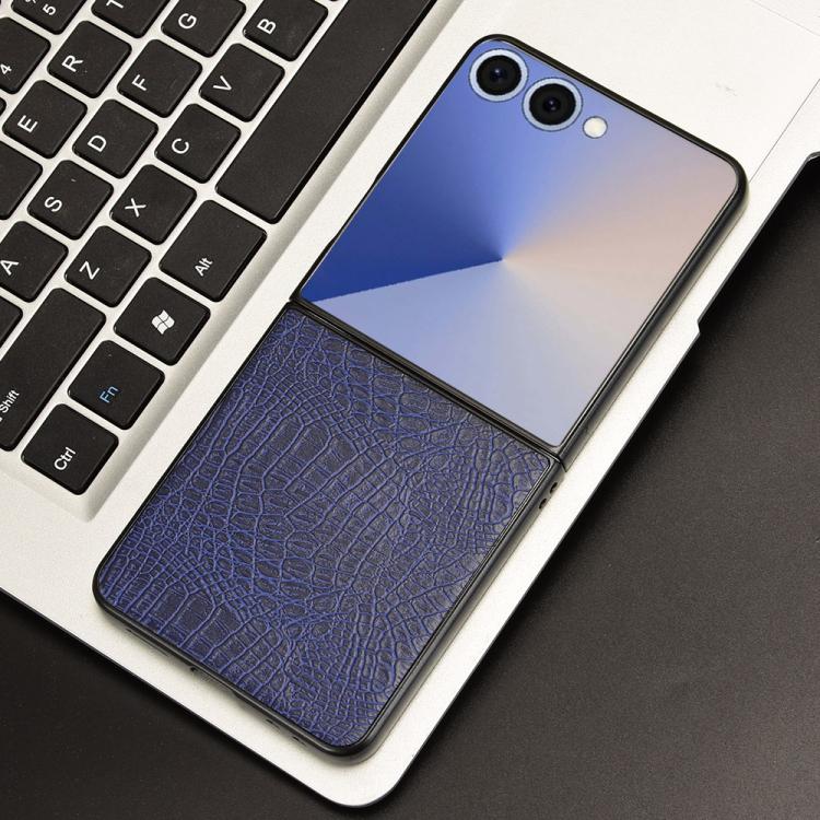 For Samsung Galaxy Z Flip7 5G Crocodile Texture Back Cover Phone Case