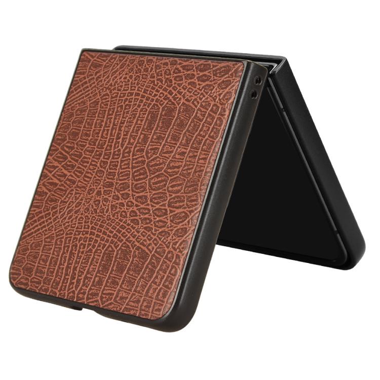 For Samsung Galaxy Z Flip7 5G Crocodile Texture Back Cover Phone Case