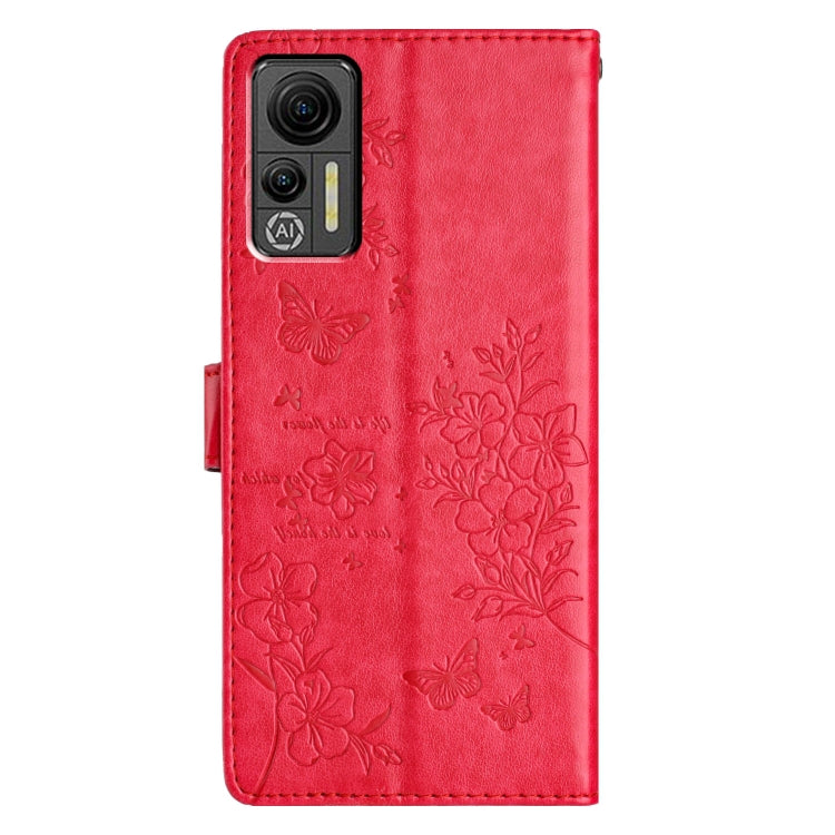 For Ulefone Note 14 Butterflies and Flowers Leather Phone Case