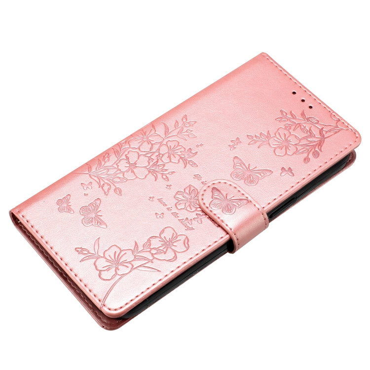 For Ulefone Note 14 Butterflies and Flowers Leather Phone Case