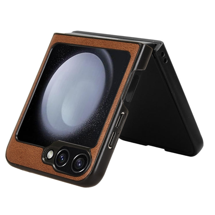 For Samsung Galaxy Z Flip7 FE / Flip6 Wristband Leather Back Phone Case