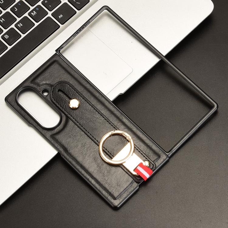 For Samsung Galaxy Z Fold7 5G Wristband Leather Back Phone Case