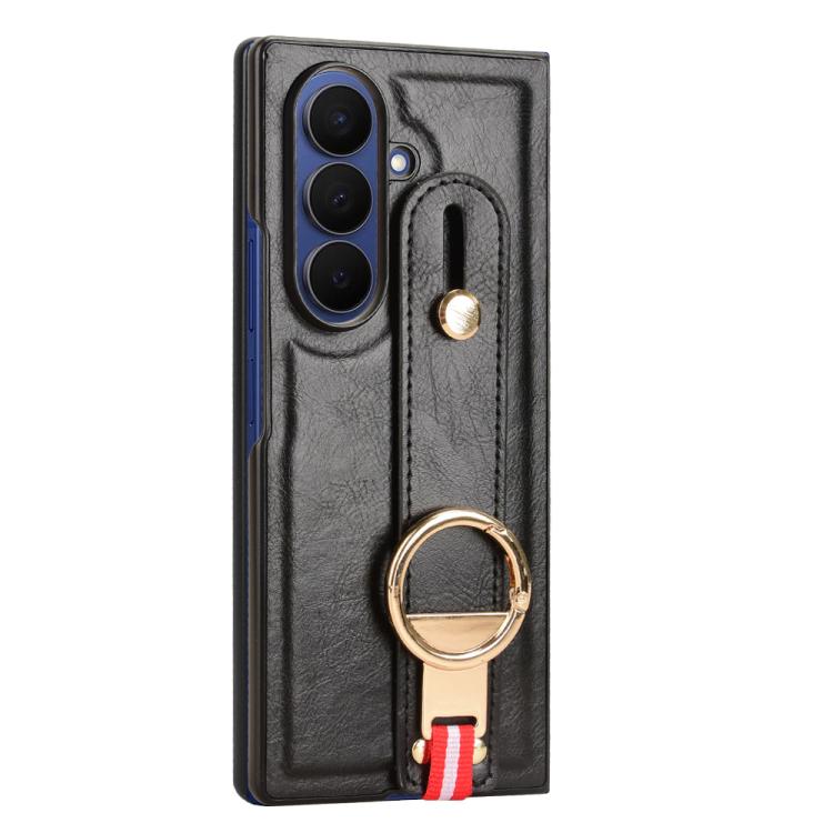 For Samsung Galaxy Z Fold7 5G Wristband Leather Back Phone Case
