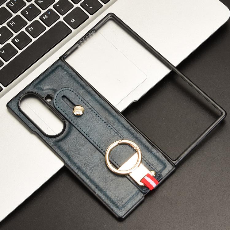 For Samsung Galaxy Z Fold7 5G Wristband Leather Back Phone Case