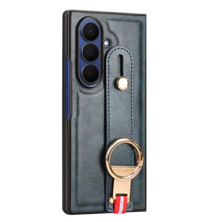 For Samsung Galaxy Z Fold7 5G Wristband Leather Back Phone Case