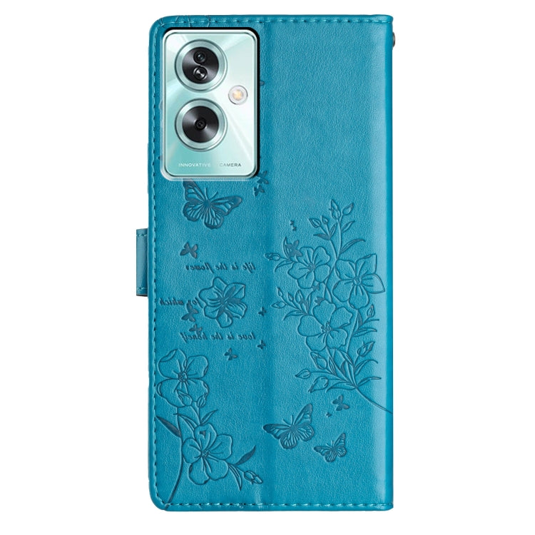 For OPPO A79 / A2 5G Butterflies and Flowers Leather Phone Case