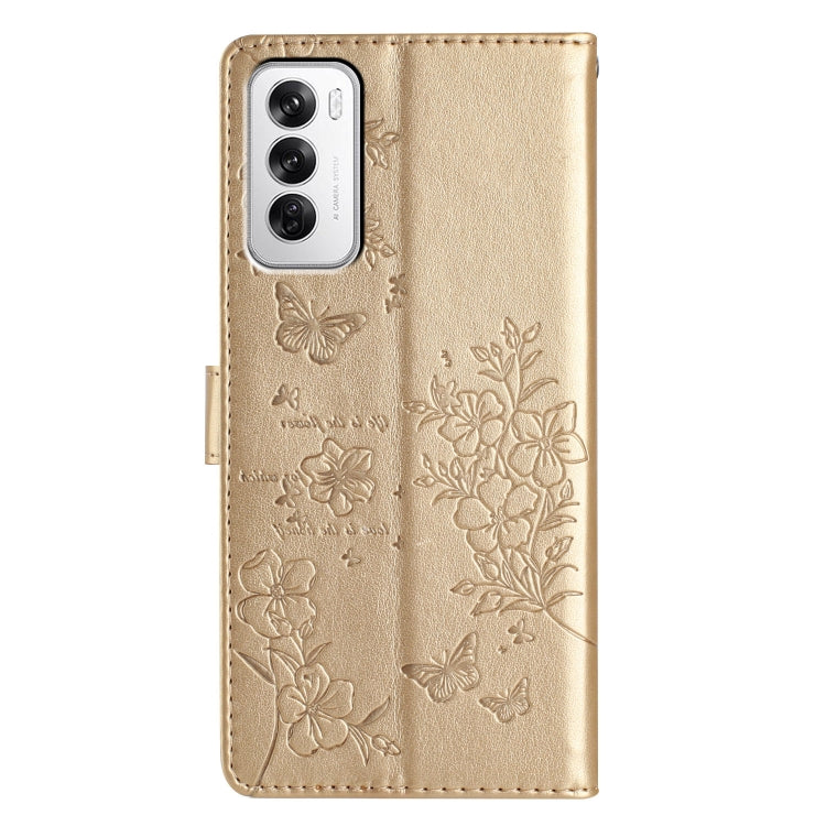 For OPPO Reno12 Pro 5G Global Butterflies and Flowers Leather Phone Case