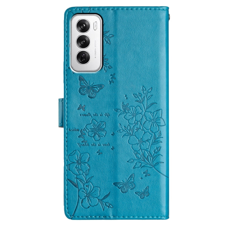 For OPPO Reno12 Pro 5G Global Butterflies and Flowers Leather Phone Case