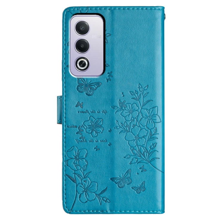 For OPPO A3 Pro 5G Butterflies and Flowers Leather Phone Case