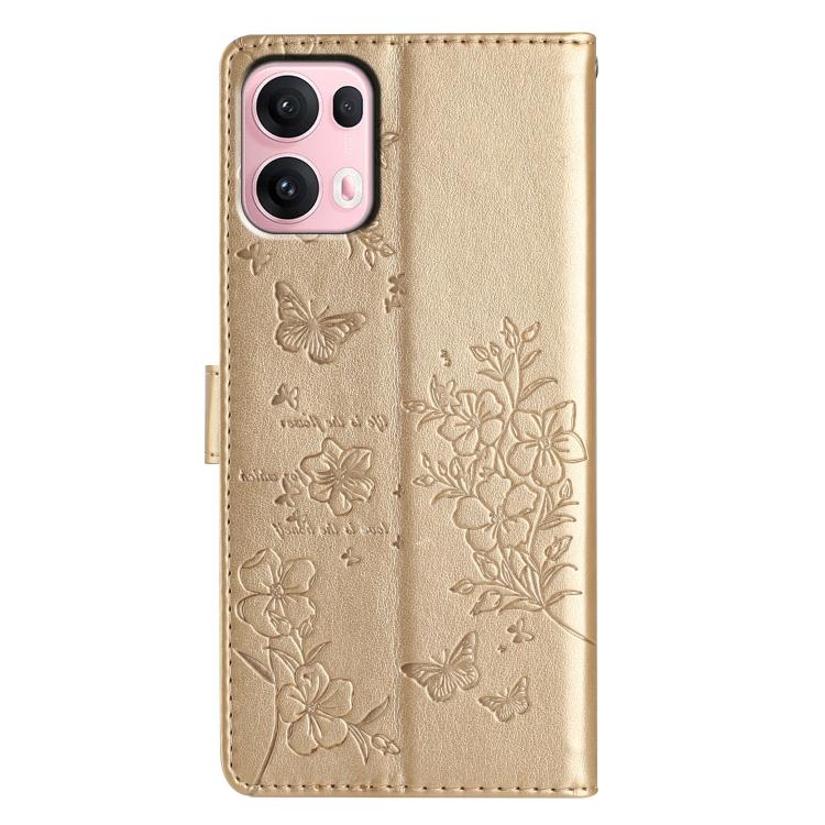For OPPO Reno13 Pro Global Butterflies and Flowers Leather Phone Case