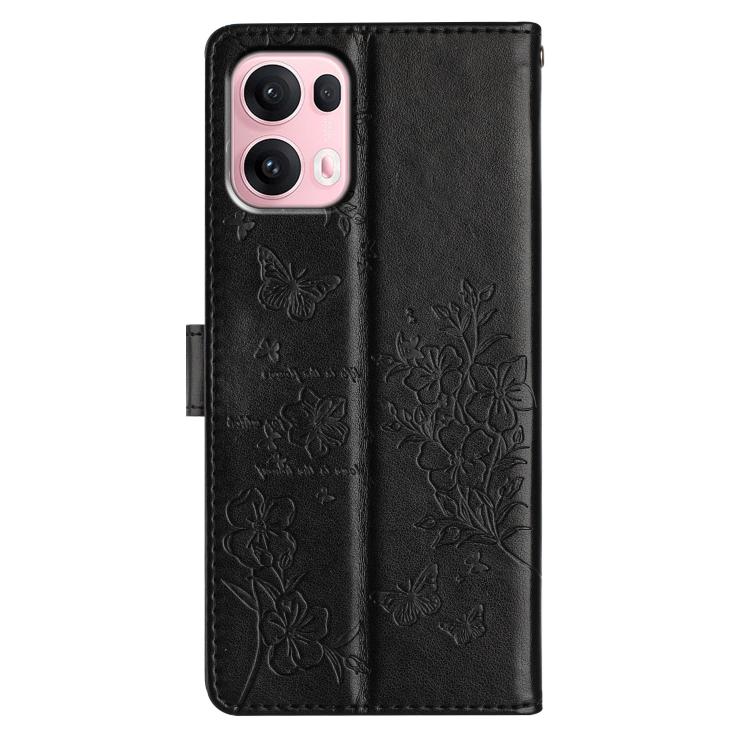 For OPPO Reno13 Pro Global Butterflies and Flowers Leather Phone Case