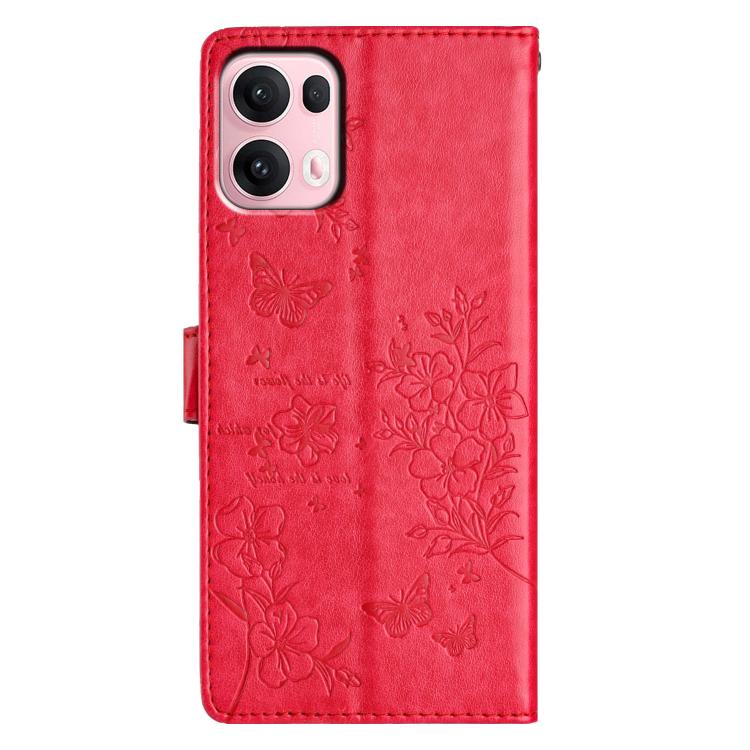 For OPPO Reno13 Pro Global Butterflies and Flowers Leather Phone Case