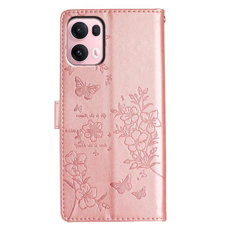 For OPPO Reno13 Pro Global Butterflies and Flowers Leather Phone Case