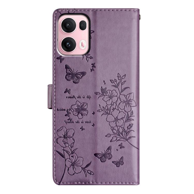 For OPPO Reno13 Pro Global Butterflies and Flowers Leather Phone Case