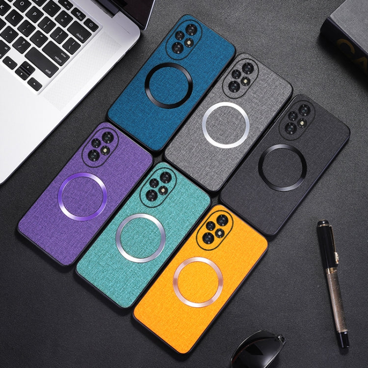 For Honor 200 CD Magsafe Magnetic Cloth Texture Phone Case