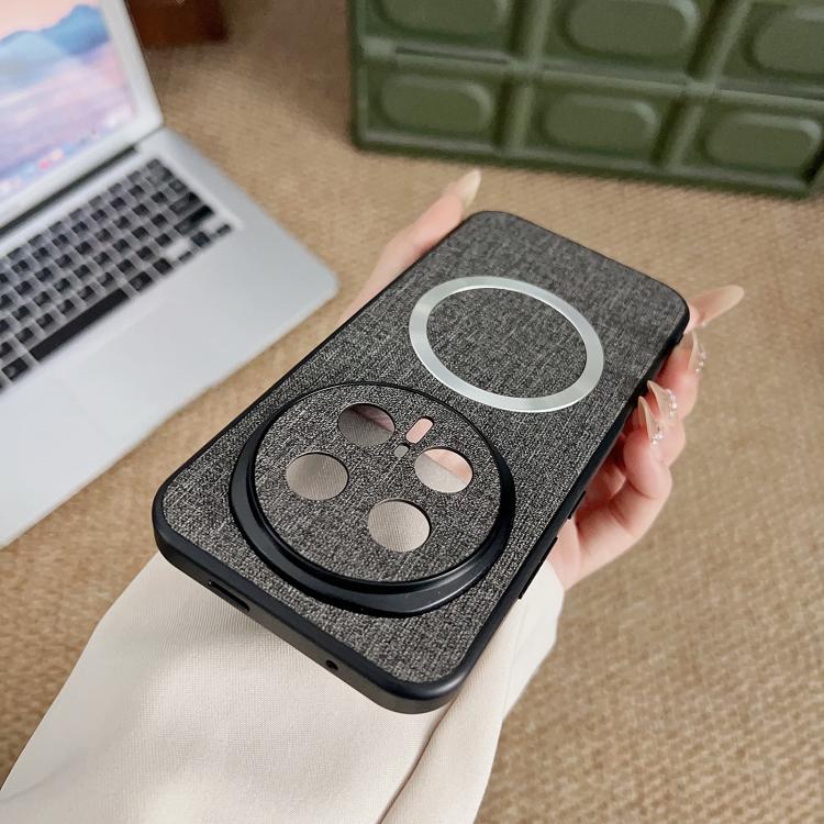 For Honor Magic8 Pro CD Magsafe Magnetic Cloth Texture Phone Case
