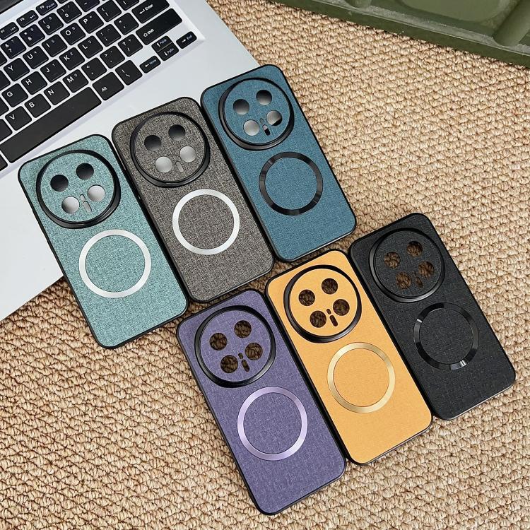 For Honor Magic8 Pro CD Magsafe Magnetic Cloth Texture Phone Case