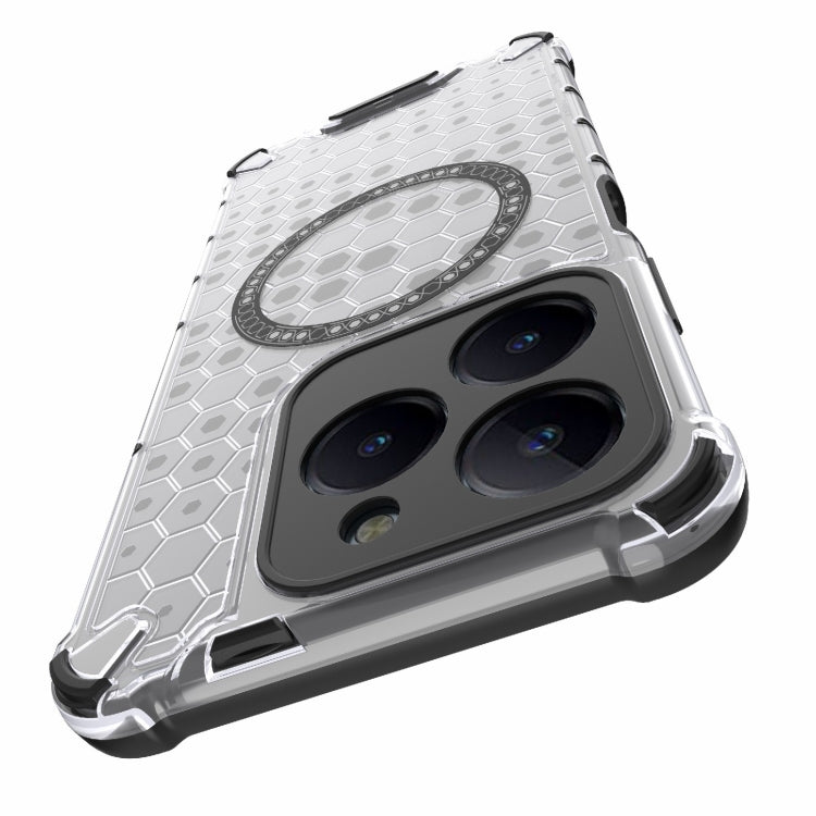 For Realme C61 Global Honeycomb Magnetic Ring Shockproof Phone Case
