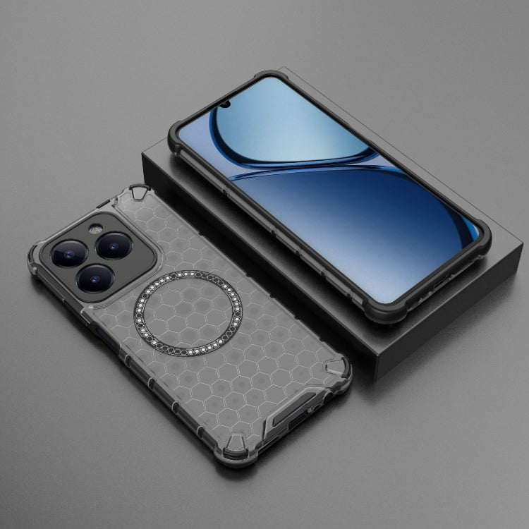 For Realme Narzo N63 Global Honeycomb Magnetic Ring Shockproof Phone Case