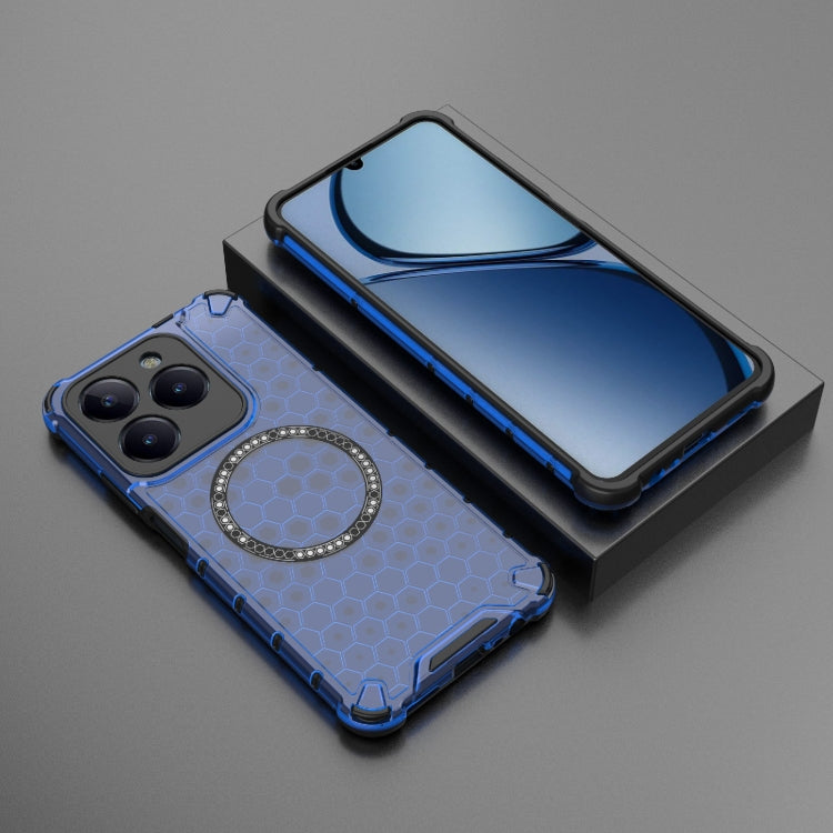 For Realme Narzo N63 Global Honeycomb Magnetic Ring Shockproof Phone Case