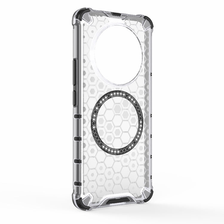 For Realme 13 Pro 5G Global Honeycomb Magnetic Ring Shockproof Phone Case