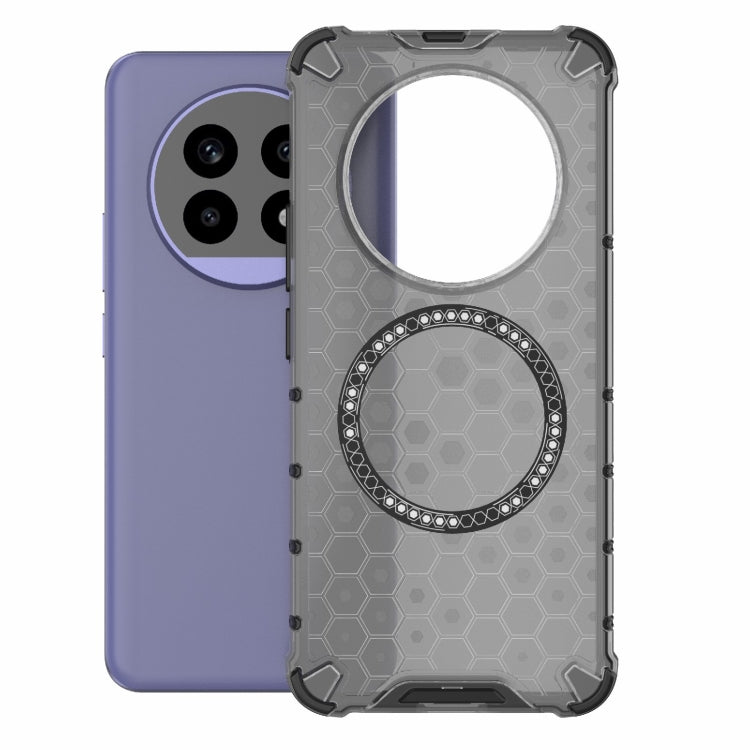 For Realme 13 Pro 5G Global Honeycomb Magnetic Ring Shockproof Phone Case