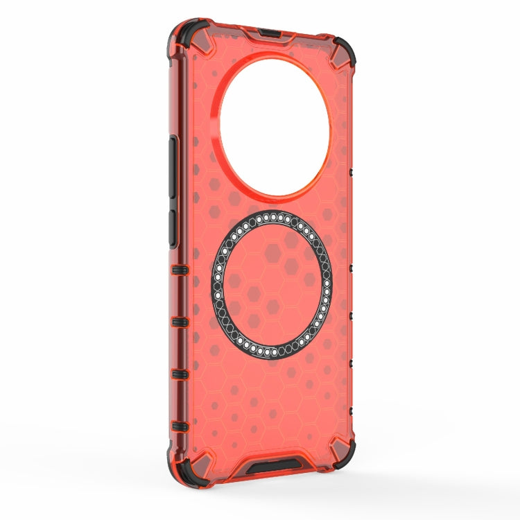For Realme 13 Pro 5G Global Honeycomb Magnetic Ring Shockproof Phone Case
