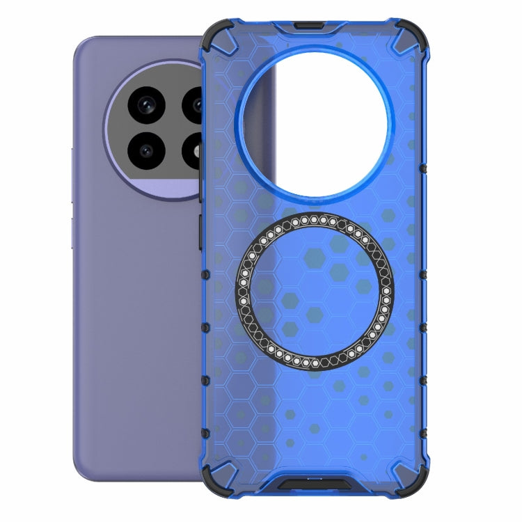 For Realme 13 Pro 5G Global Honeycomb Magnetic Ring Shockproof Phone Case