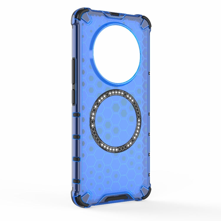For Realme 13 Pro 5G Global Honeycomb Magnetic Ring Shockproof Phone Case