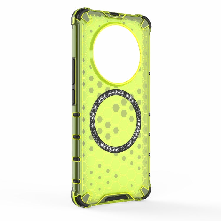 For Realme 13 Pro 5G Global Honeycomb Magnetic Ring Shockproof Phone Case