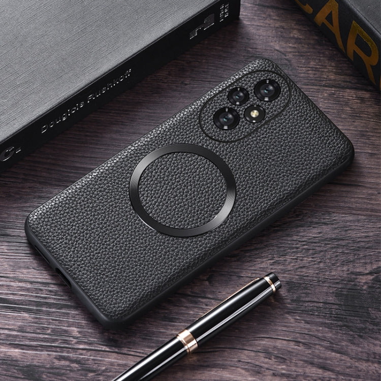 For Honor 200 CD Magsafe Magnetic Litchi Texture Phone Case