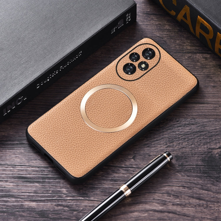 For Honor 200 CD Magsafe Magnetic Litchi Texture Phone Case