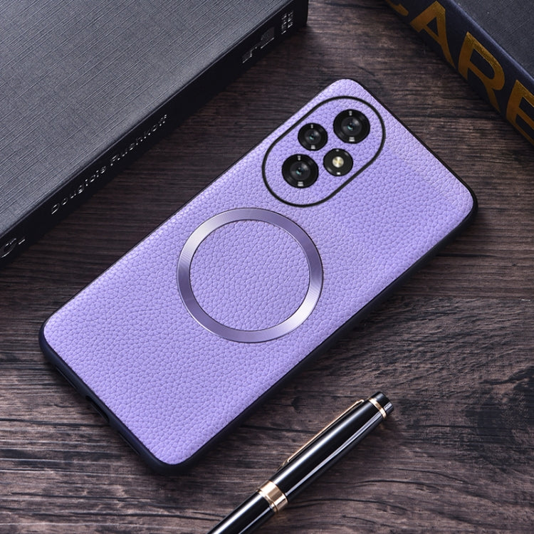 For Honor 200 CD Magsafe Magnetic Litchi Texture Phone Case
