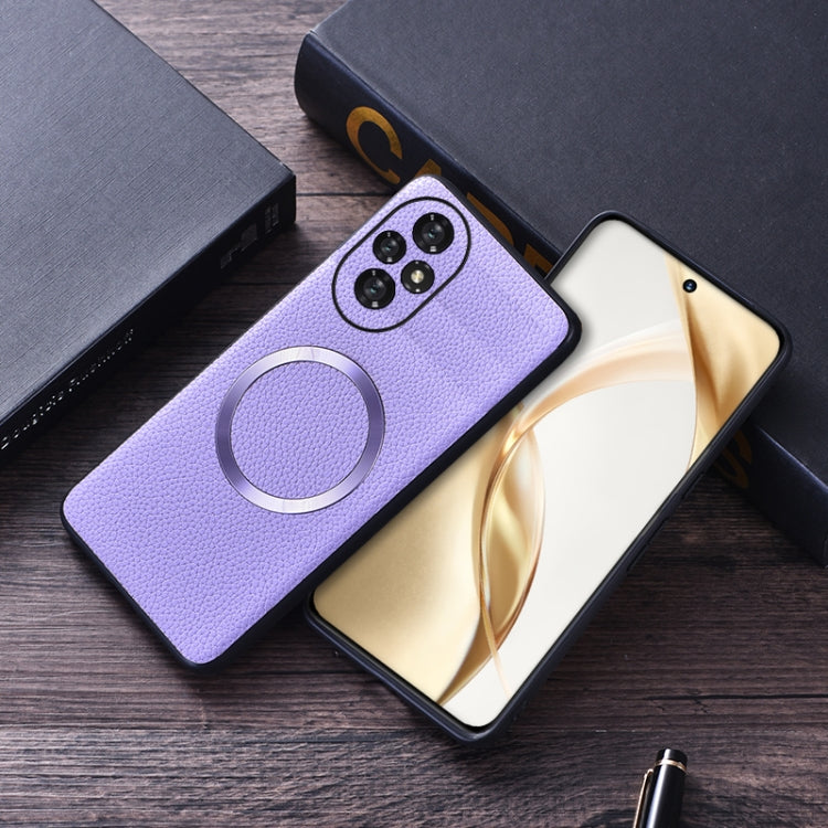 For Honor 200 CD Magsafe Magnetic Litchi Texture Phone Case